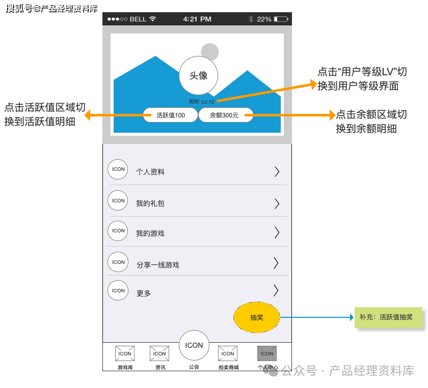 游戏装备交易社区APP系统Axure RP原型.rp