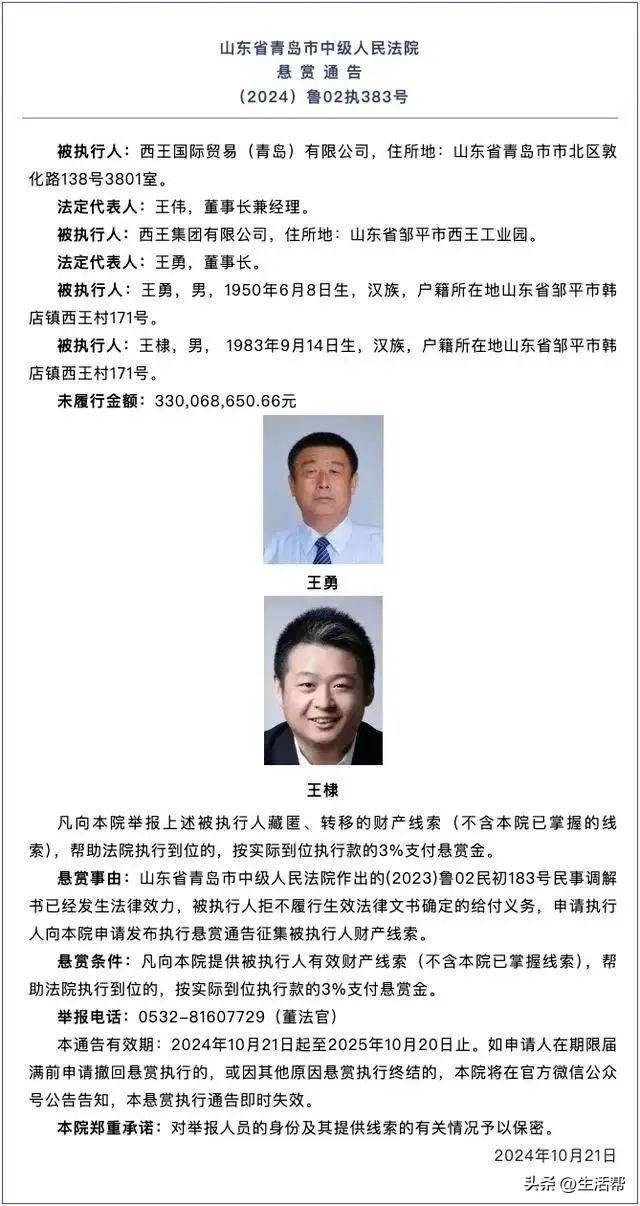 遭官方悬赏，西王集团为何深陷债务危机？