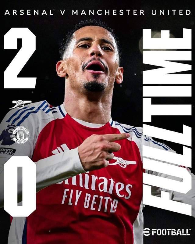 阿森纳2-0曼联获封“角球之王”，阿莫林终结联赛34场不败，詹俊：曼联人员轮换有亮点